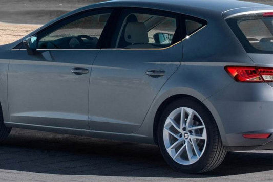 Molding the side windows (5-door, 8 pieces, stainless steel) for Seat Leon 2013-2020 - Reelken Auto