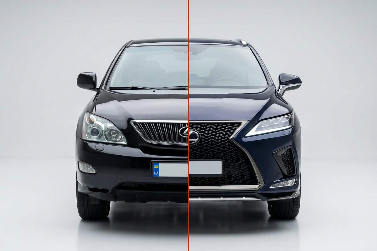 Facelift Kit to 2021 (bumper, headlights, taillights) for Lexus RX 2003-2009 - image 1