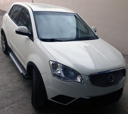 Side Steps Line (2 pcs, Aluminum) for SsangYong Korando 2010-2019 - image 1