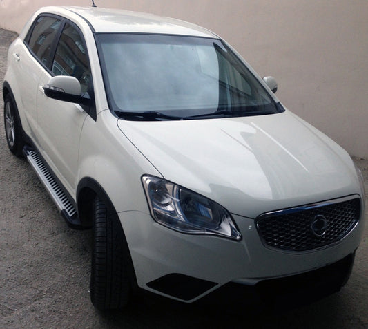Side Steps Line (2 pcs, Aluminum) for SsangYong Korando 2010-2019 - image 1