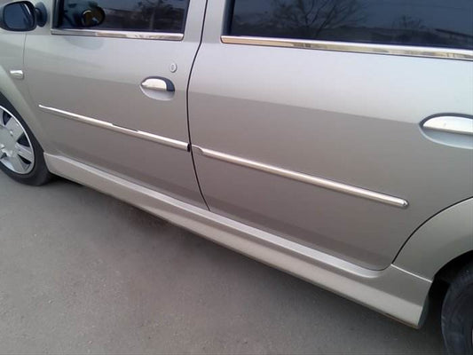 Side skirts (for painting) for Dacia Logan I 2005-2008 - Reelken Auto