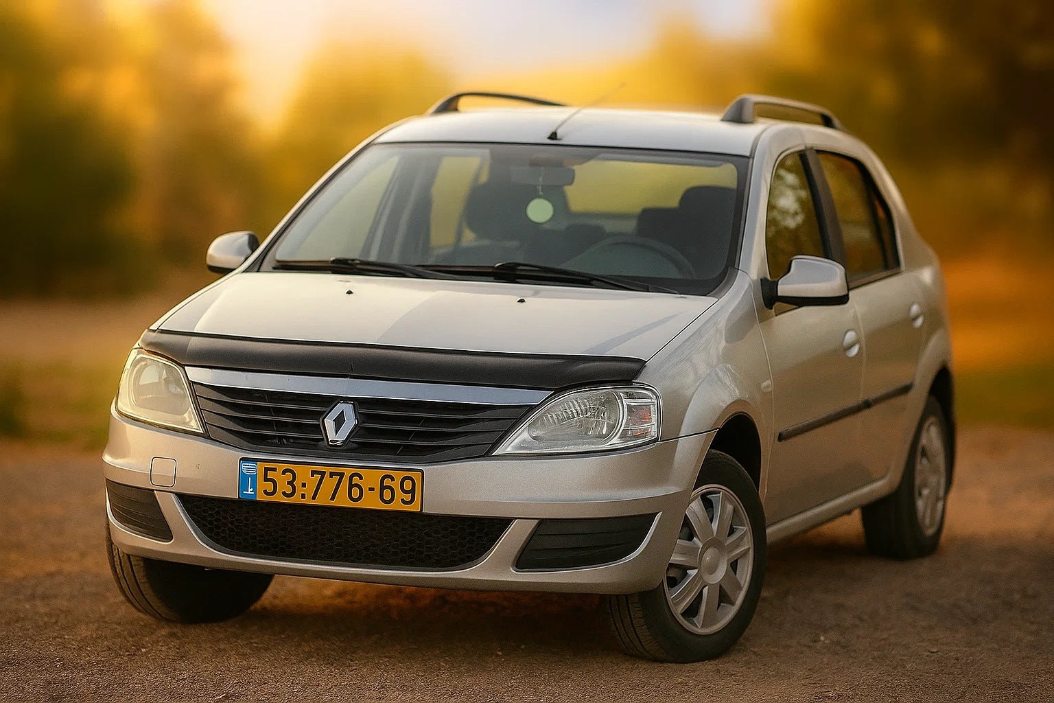 Hood Deflector (EuroCap) for Renault Logan I 2008-2013 - image 1