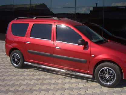 Side Pipes (2 pcs, Stainless Steel) for Dacia Logan MCV 2004-2014 - image 1