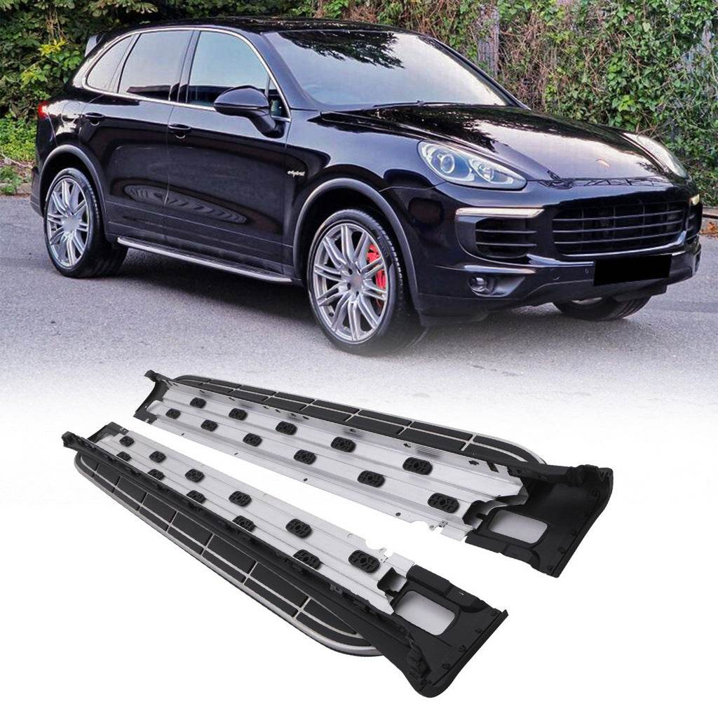 Side steps OEM (2 pcs., Aluminum) for Porsche Cayenne 2010-2017 - Reelken Auto