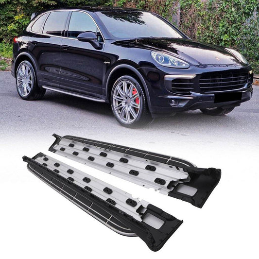 Side steps OEM (2 pcs., Aluminum) for Porsche Cayenne 2010-2017 - Reelken Auto