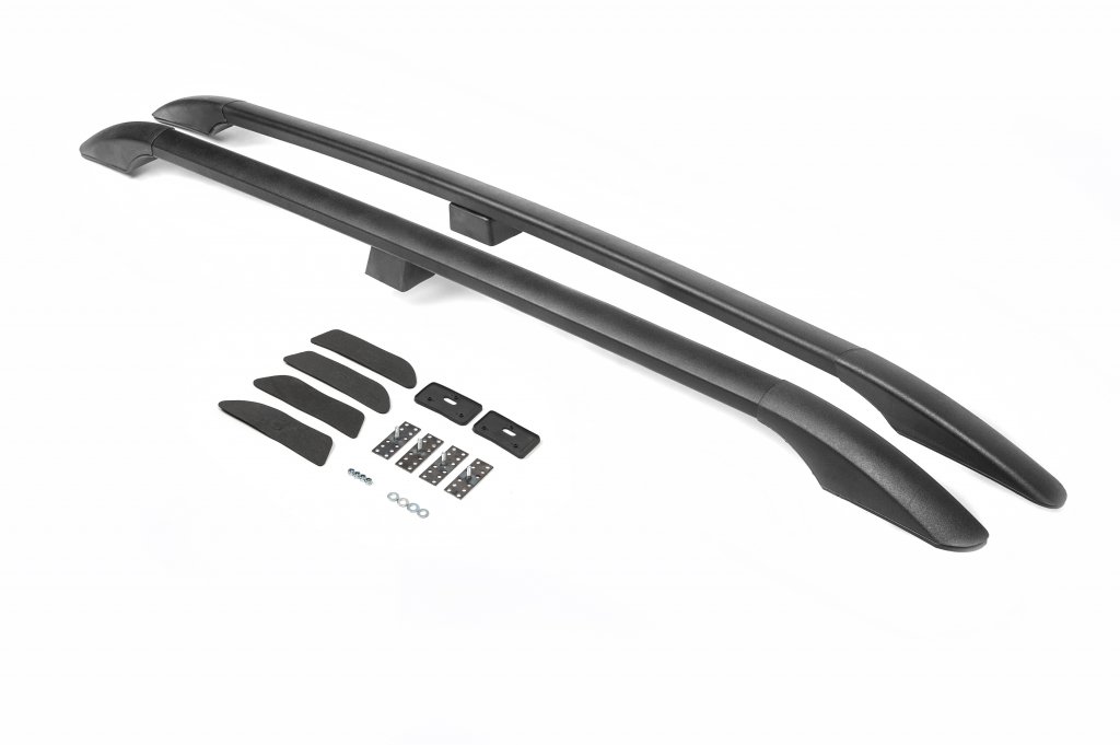 Black Roof Rails Turkish Design (2 pcs) for Mitsubishi Pajero Wagon IV 2006-2021 - image 1