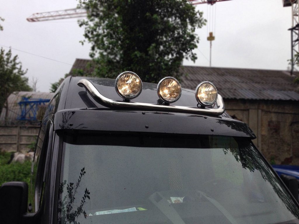 Upper bull bar (stainless steel) for Ford Transit 2000-2014 - image 1