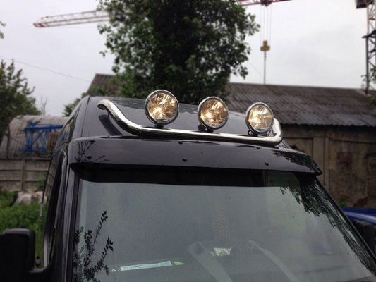 Upper bull bar (stainless steel) for Ford Transit 2000-2014 - image 1