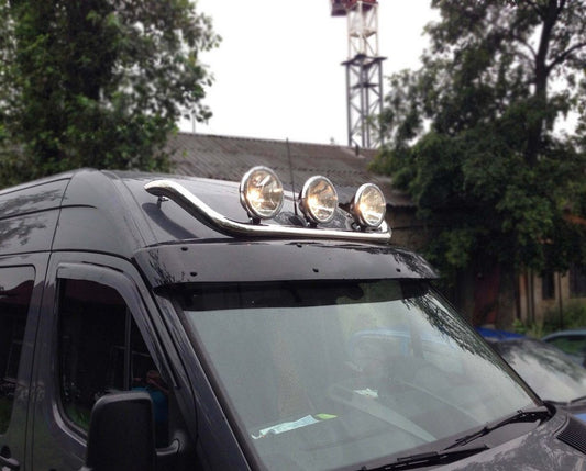 Upper bull bar (stainless steel) for Volkswagen LT 1995-2006 - image 2