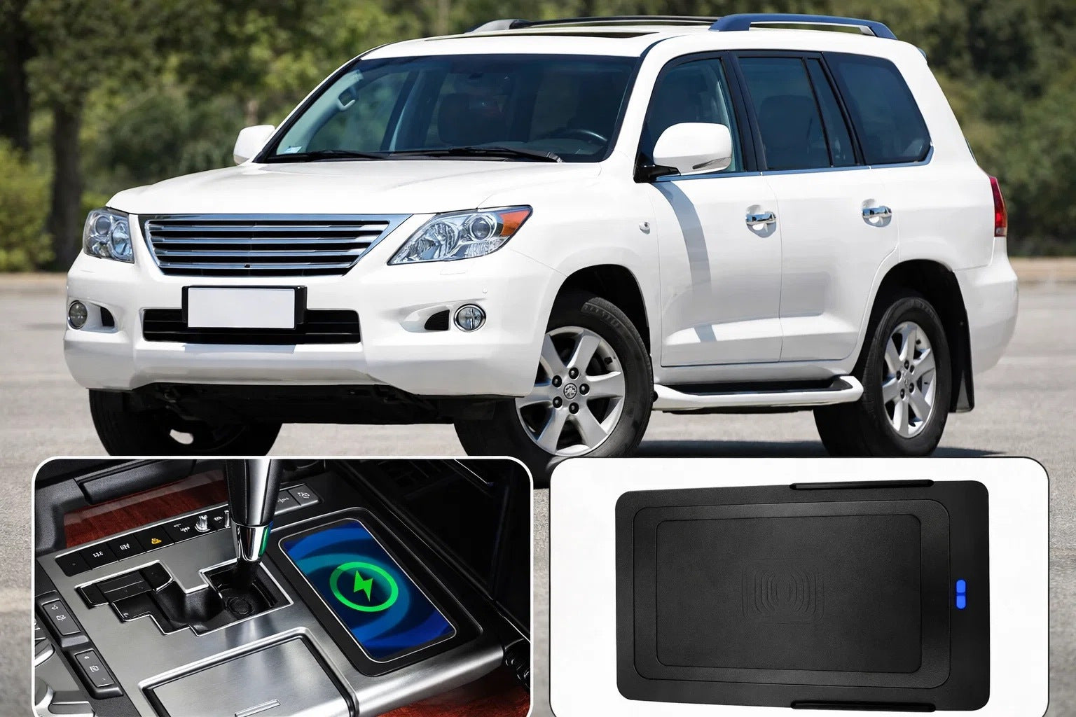 Wireless Phone Charging Kit (2007-2015) for Lexus LX570/450d 2008-2022 - image 1