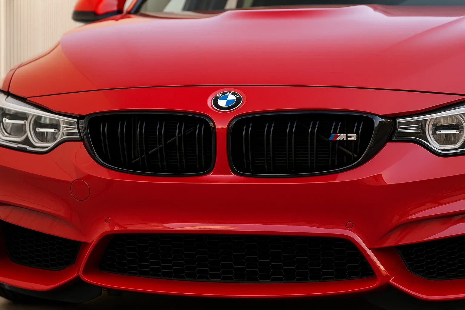Kidney Grilles M-Look (for M3 F80, Matte Black) for BMW 3 Series F-30/31/34 2012-2019 - image 2