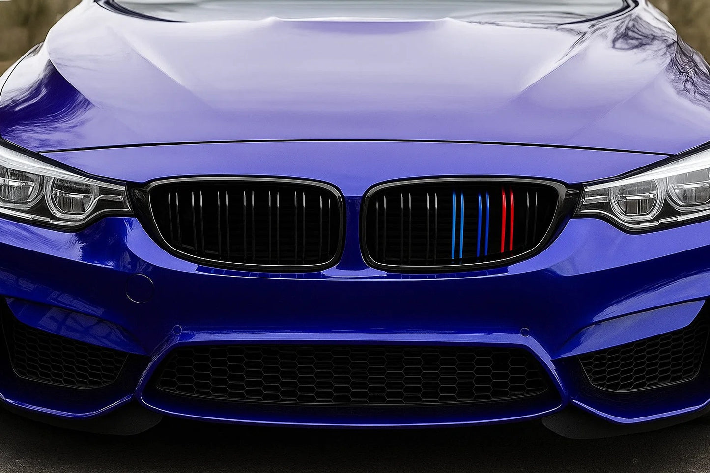 Kidney Grilles M-Look (for M3 F80, M-Color) for BMW 3 Series F-30/31/34 2012-2019 - image 2