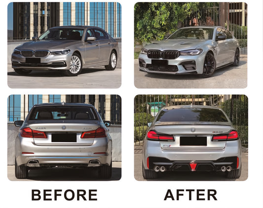 Facelift kit with hood and fenders (to M5 Competition 2021) for BMW 5 Series G30/G31 2017-2023 - image 2