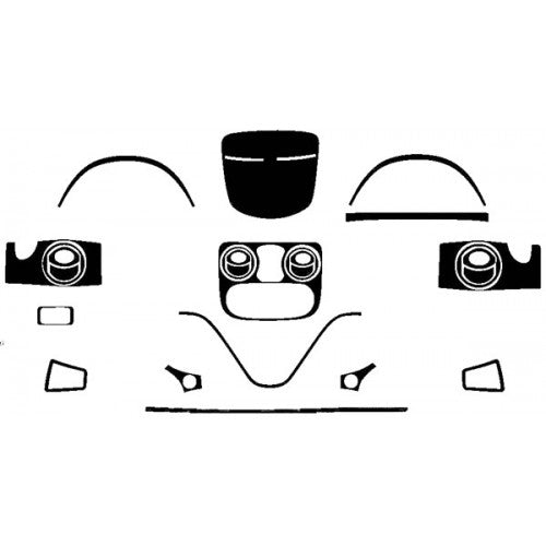 Dashboard Trim Covers for Fiat Doblo I 2005-2010 - image 10