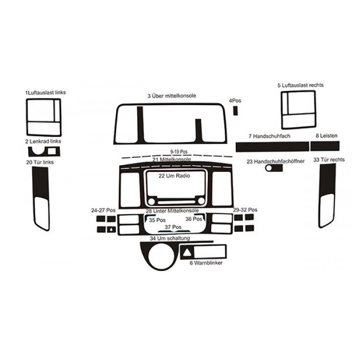 Panel overlay for Volkswagen T5 2010-2015 - image 2