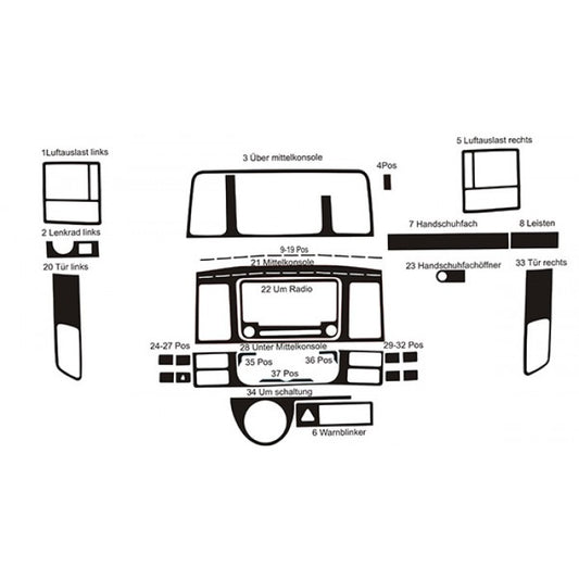Panel overlay for Volkswagen T5 2010-2015 - image 2