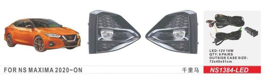 Fog lights 2020-2023 (2 pcs, LED) for Nissan Maxima 2015-2023 - Reelken Auto