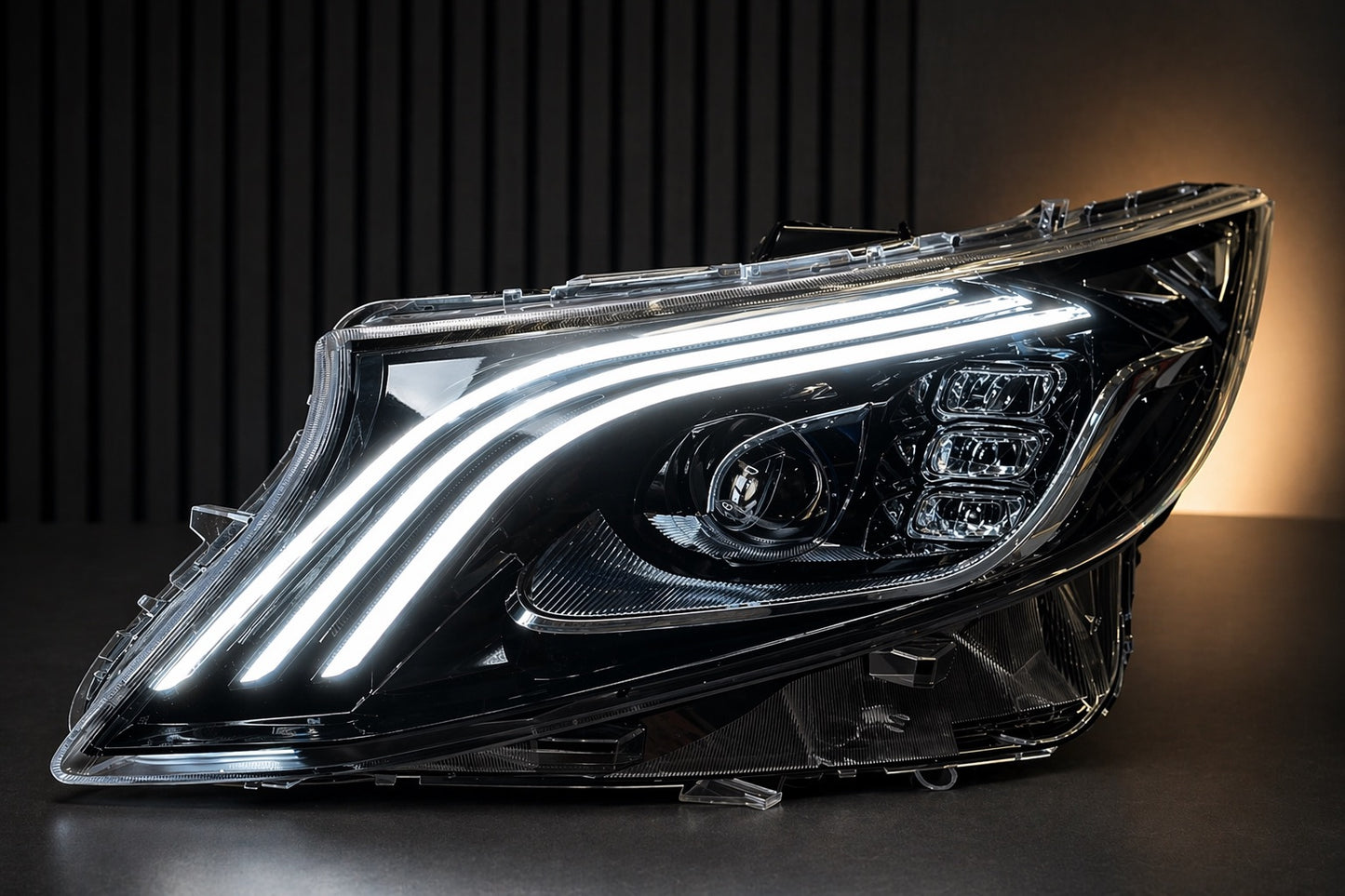 Maybach-style LED Headlights (for Vito, Set of 2) for Mercedes Vito/V-class W447 2014- - image 1