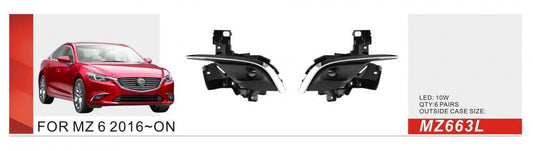 Fog lights 2016-2018 (2 pcs, LED) for Mazda 6 2012-2024 - Reelken Auto
