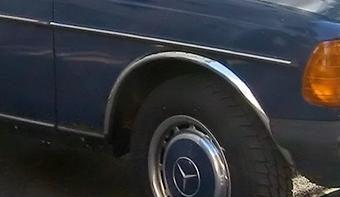 Fender flares (4 pcs, stainless steel) for Mercedes W123 1975-1986 - image 4