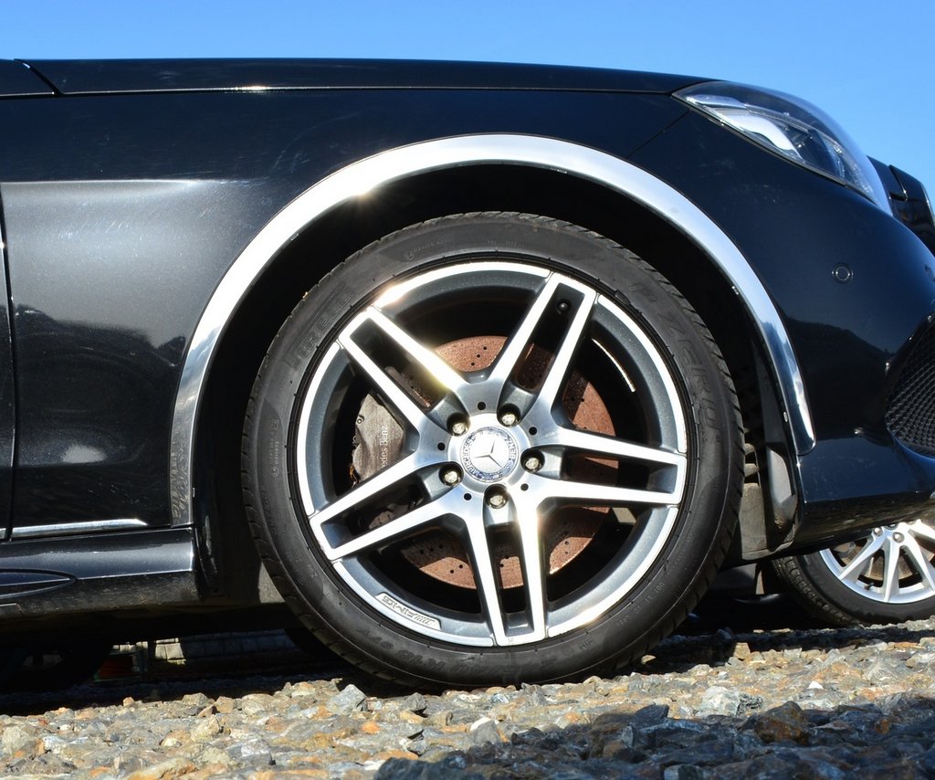 Fender flares (4 pcs, stainless steel) for Mercedes E-сlass W212 2009-2016 - image 1