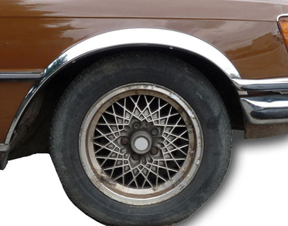 Stainless Steel Fender Trim (4 pcs) for Mercedes W116 1972-1980 - image 1