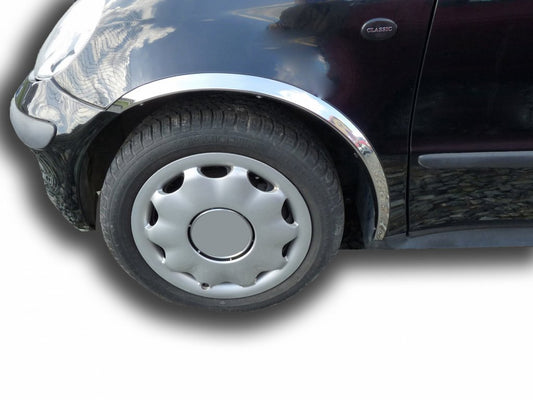 Fender flares (4 pcs, stainless steel) for Mercedes A-сlass W168 1997-2004 - image 1