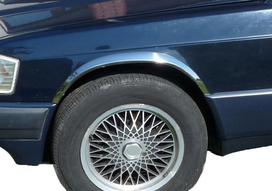 Fender Trim 1988-1993 (4 pcs, Stainless Steel) for Mercedes W201 (190) 1982-1993 - image 4
