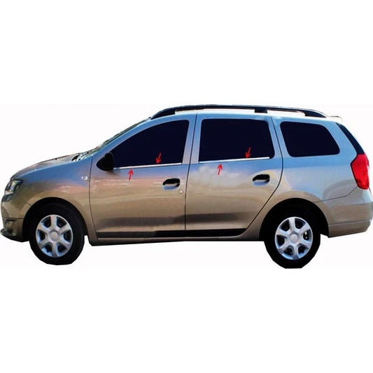 Edging (4-piece, stainless steel) for Dacia Logan MCV 2013-2020 - image 1