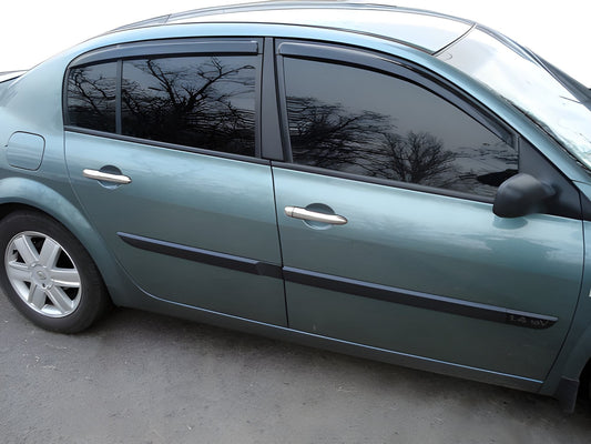 Window Deflectors SD (4 pcs, HIC) for Renault Megane II 2004-2009 - image 1