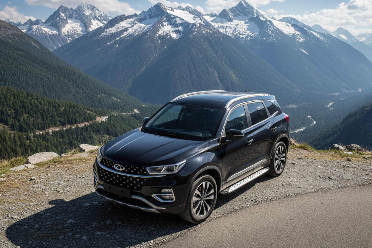 Side Steps Shining (2 pcs, Aluminum) for Chery Tiggo 7 2020- - image 1