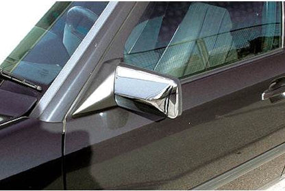 Covers for mirrors (2 pieces, stainless steel) for Mercedes E-class W124 1984-1997 - Reelken Auto
