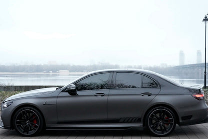 Side Skirts (2016-2019, Carbon) for Mercedes E-сlass W213 2016-2023 - image 1