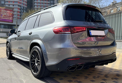 Rear diffuser with exhaust tips BlackEdition (GLS63 design) for Mercedes GLS X167 2019- - image 1
