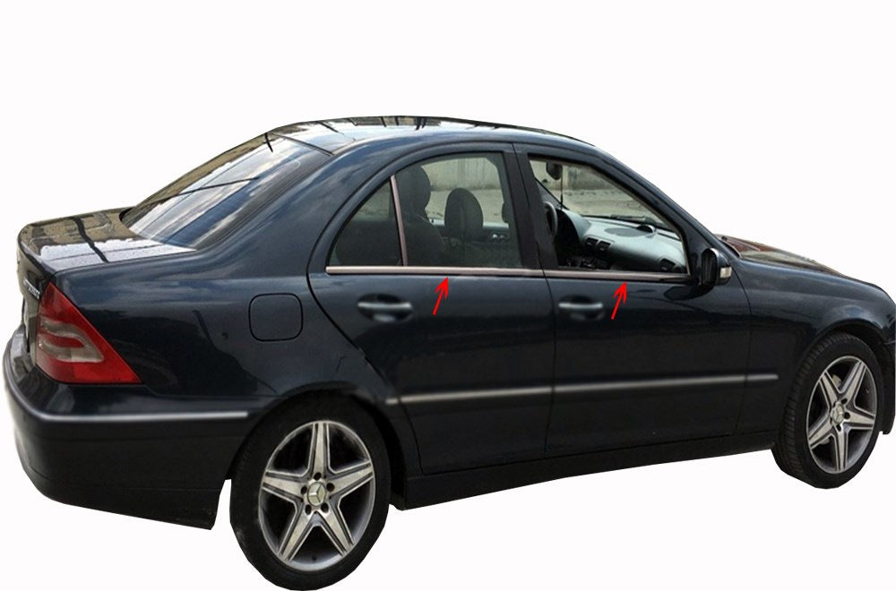 Glass edging (stainless) for Mercedes C-class W203 2000-2007 - image 1