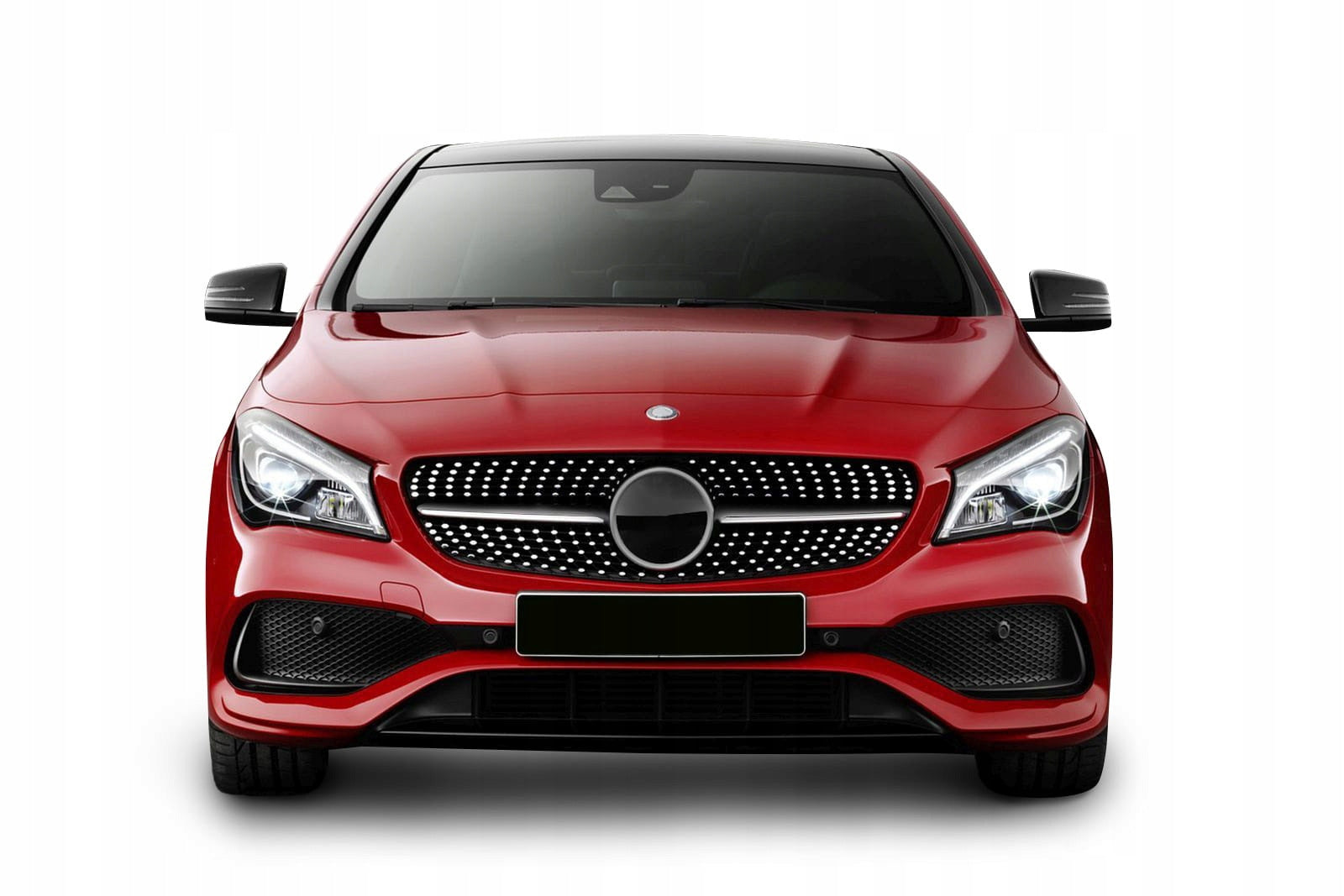 Front Grille (2017-2019, Diamond Silver) for Mercedes CLA C117 2013-2019 - image 3