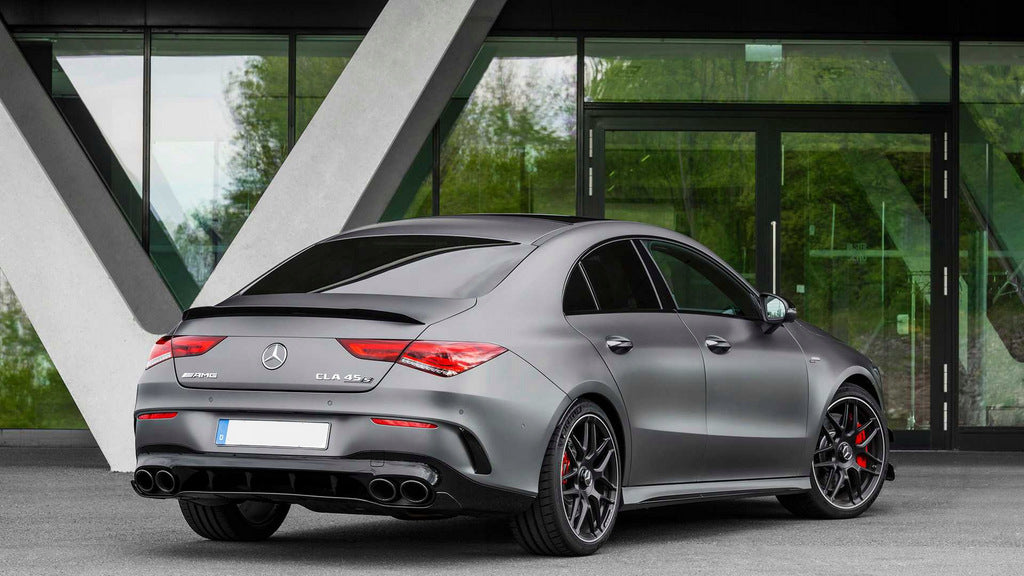 Rear diffuser with exhaust tips (CLA45 design) for Mercedes CLA C118 2019- - image 1