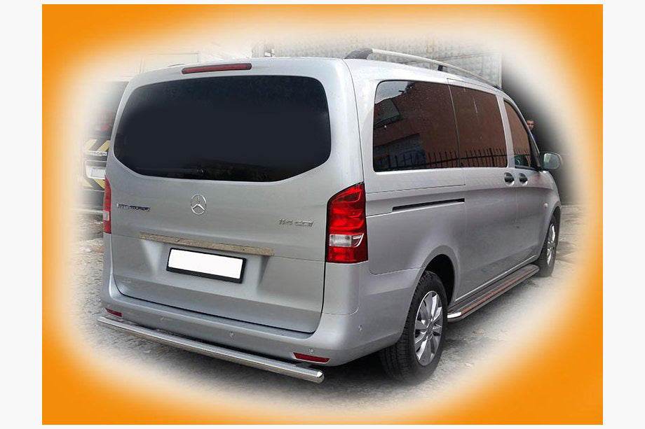 Back protection AK002 (stainless steel) for Mercedes Vito / V-class W447 2014↗ year - Reelken Auto