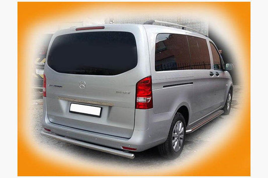 Back protection AK002 (stainless steel) for Mercedes Vito / V-class W447 2014↗ year - Reelken Auto