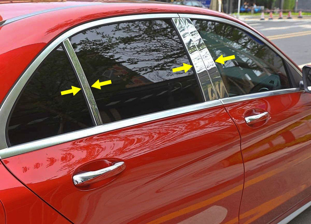 Stainless Steel Door Pillar Trim for Mercedes C-class W206 2022- - image 1