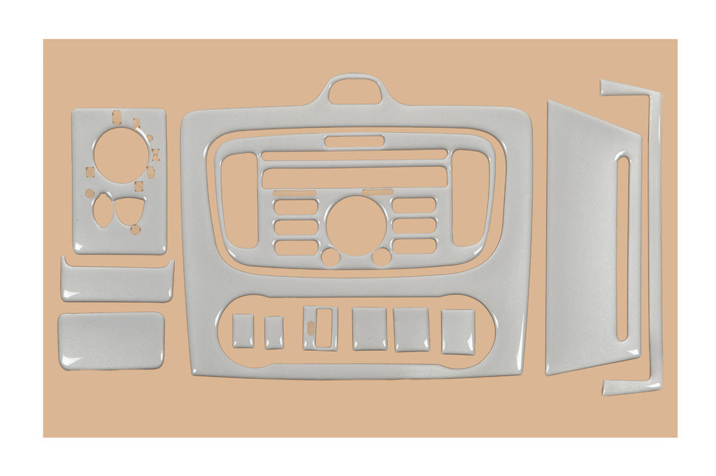 Clima panel overlays (Mini-set, Aluminum) for Ford Focus II 2008-2011 - image 1