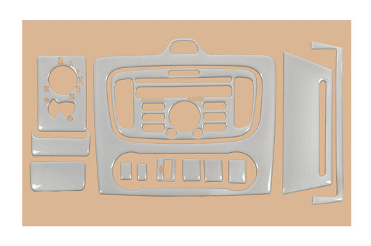 Clima panel overlays (Mini-set, Aluminum) for Ford Focus II 2008-2011 - image 1