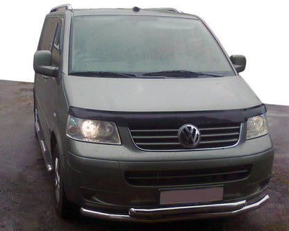 Front double bull bar 60/48 mm (stainless steel) for Volkswagen T5 Caravelle 2004-2010 - image 1