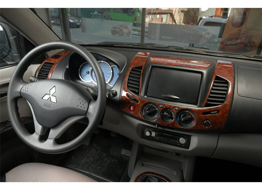 Overlays on the panel (13 parts) for Mitsubishi L200 2006-2015 - image 1