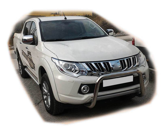 Kengurâtnik WT005 (stainless) for Mitsubishi L200 2015-2024 - Reelken Auto