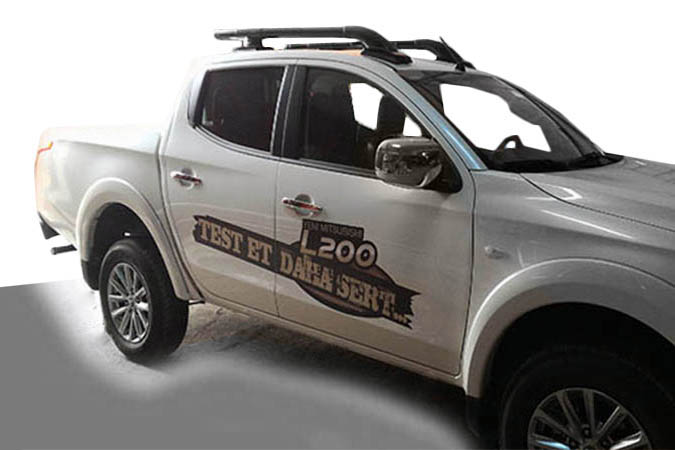 Shark Roof Rails with Crossbar for Mitsubishi L200 2015-2024 - image 2