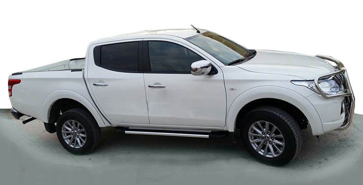Side Steps Duru (2 pcs, Aluminum) for Fiat Fullback 2016- - image 1