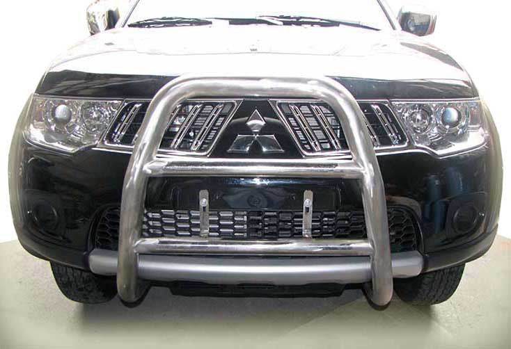 The WT018 bumper guard (stainless) for Mitsubishi L200 2006-2015 - Reelken Auto