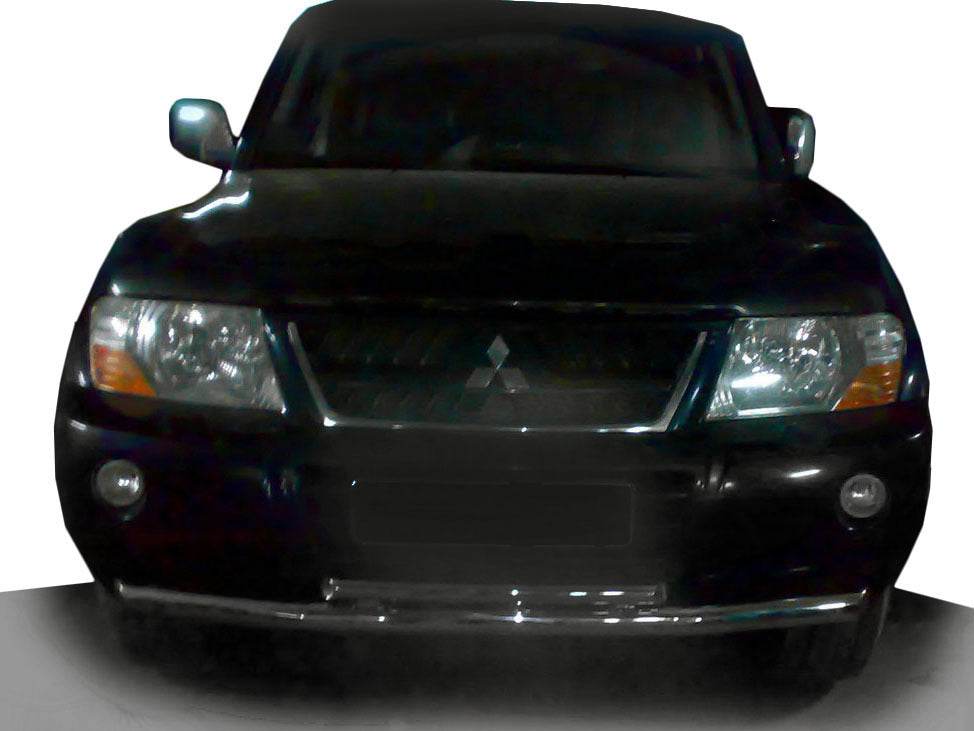 Front protection ST014 (stainless) for Mitsubishi Pajero Wagon III - Reelken Auto