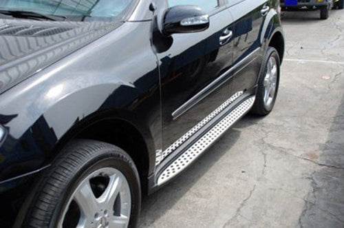 Side steps OEM (2 pieces, aluminum) for Mercedes ML W164 - Reelken Auto